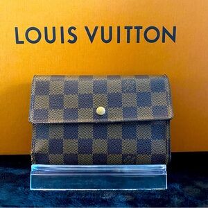 Louis Vuitton Damier Ebene Porte Tresor Etui Papiers Wallet